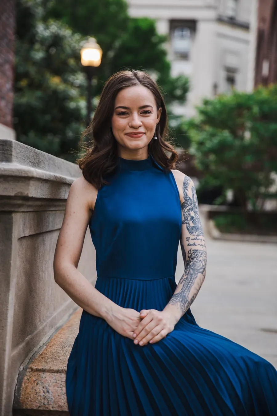 Athena Sternklar, certified Christian life coach and founder of Preparing His Bride, seated in warm daylight